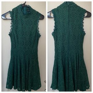 Dark Green lace dress